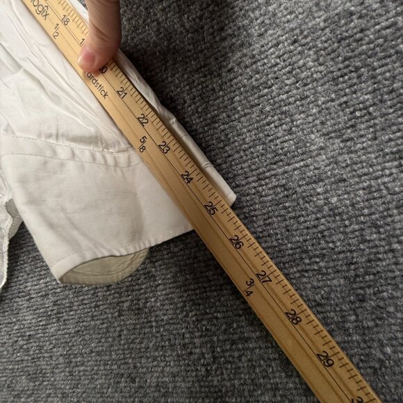 Massimo Dutti Men White Tessuto Italiano Long Sleeve Button Up Shirt Size 17 - Picture 15 of 15